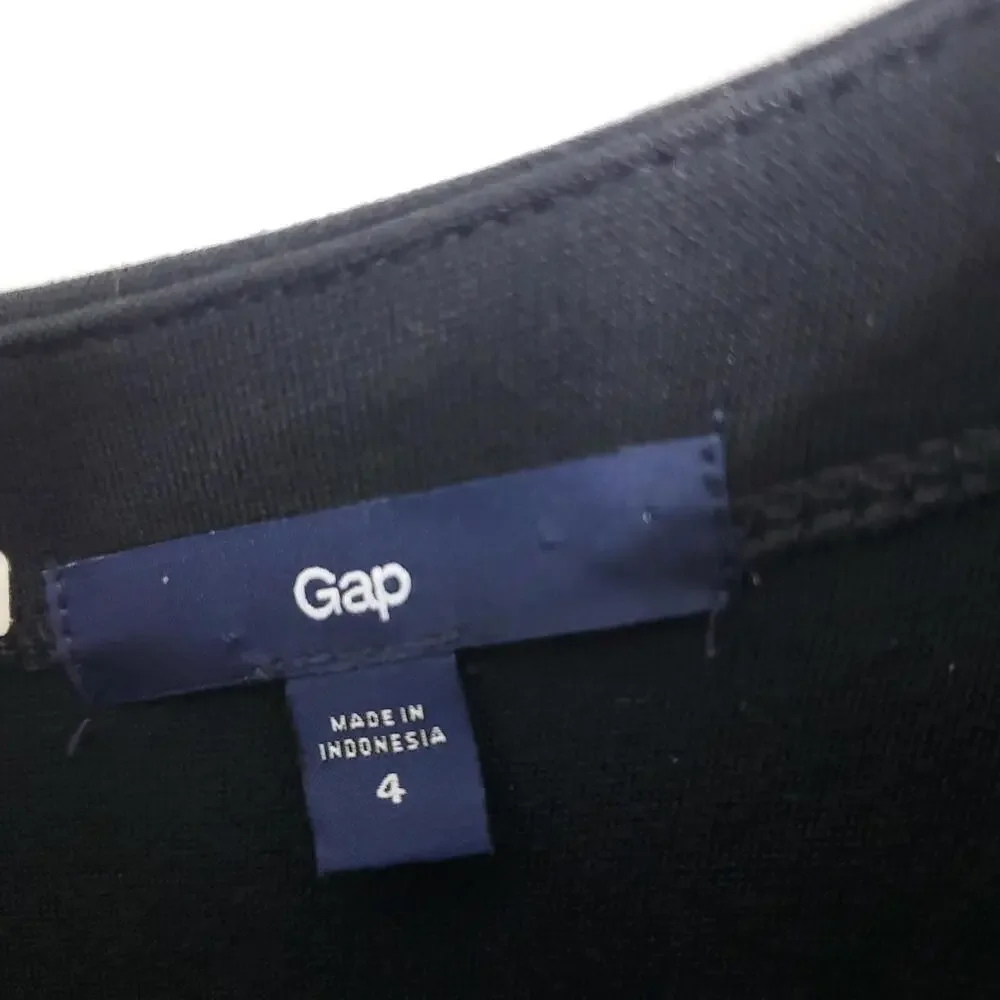 Gap Dress Womens 4 Classic Fit Flare Capsule Little Black Dress LBD Zip Back